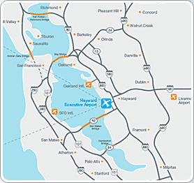 Map of Bay Area